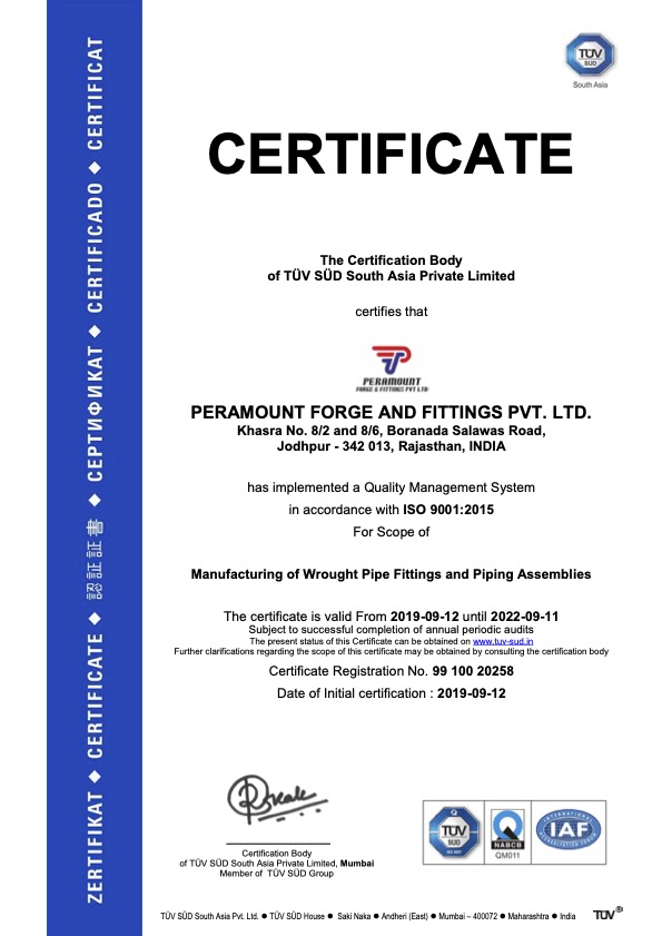 ISO Certifications